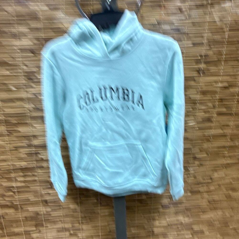 Columbia Big Boys Long Sleeves Trek Hoodie - Icy Morn Navy Varsity Size‎ S - Picture 2 of 3
